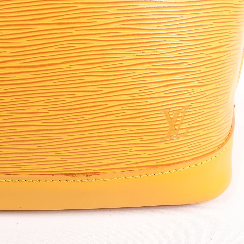 Louis Vuitton Alma PM Epi Leather Handbag in Yellow M40619