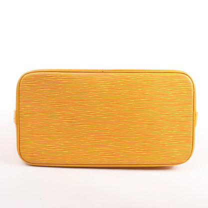 Sac à main Louis Vuitton Alma PM en cuir épi jaune M40619