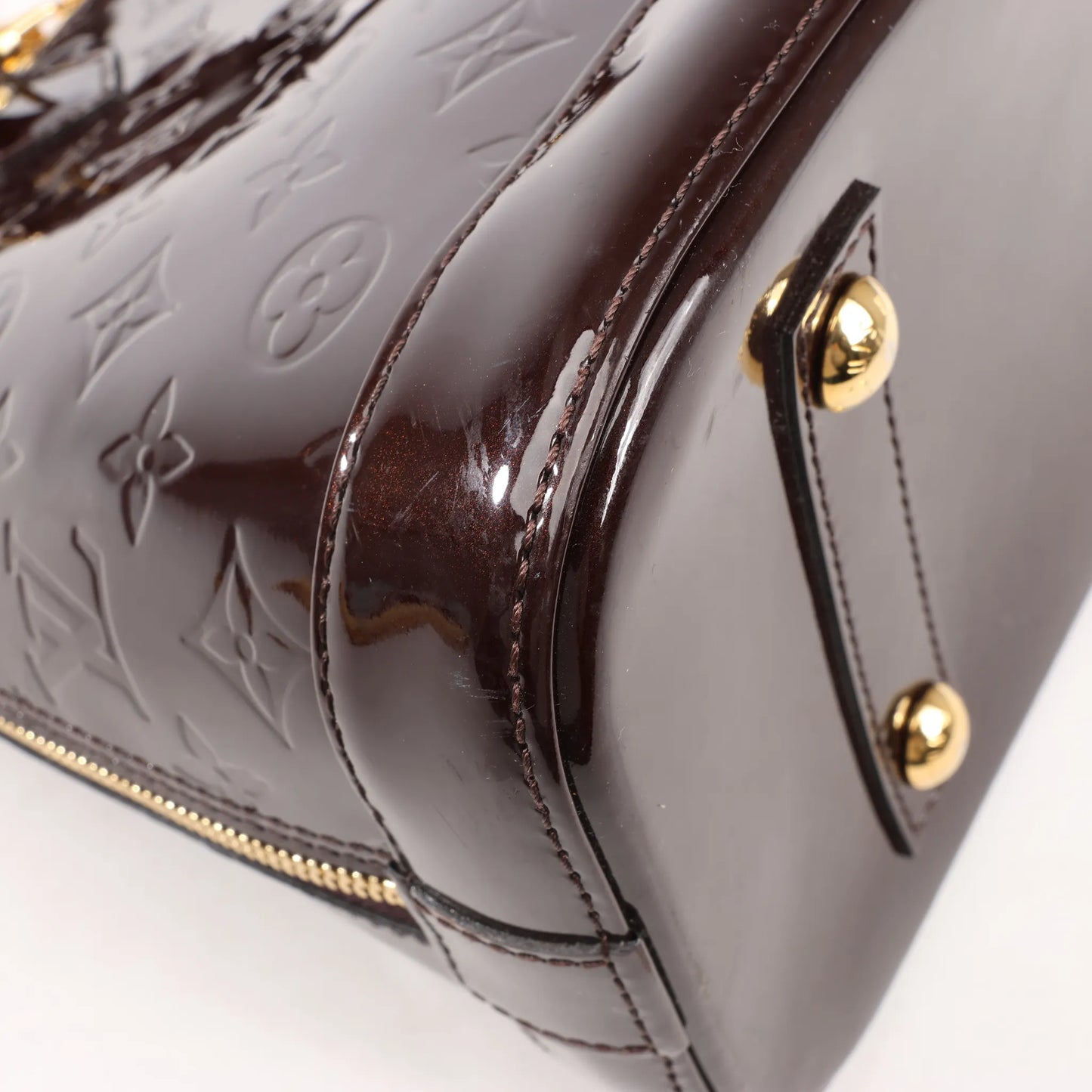 Louis Vuitton Vernis Alma PM Handtasche in Amarante M91611