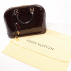 Louis Vuitton Vernis Alma PM Handbag in Amarante M91611