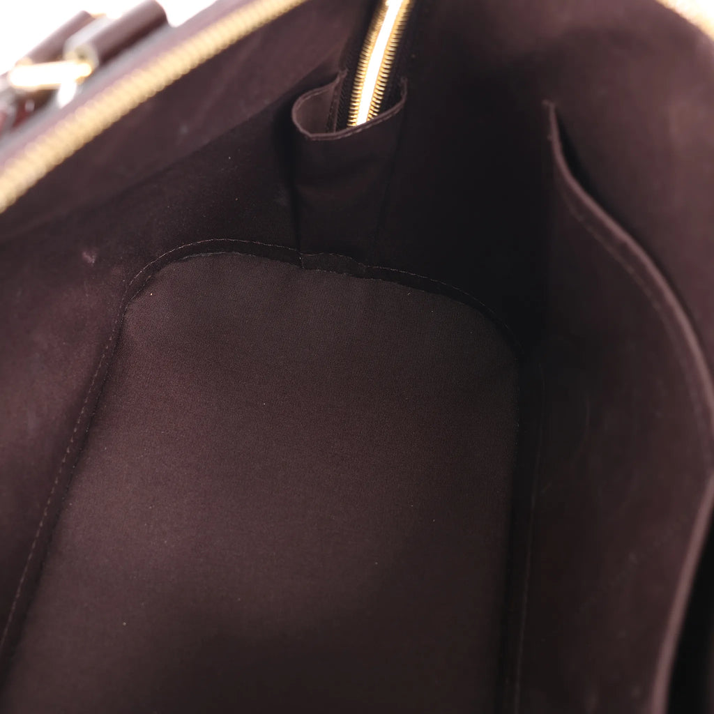 Louis Vuitton Vernis Alma PM Handbag in Amarante M91611
