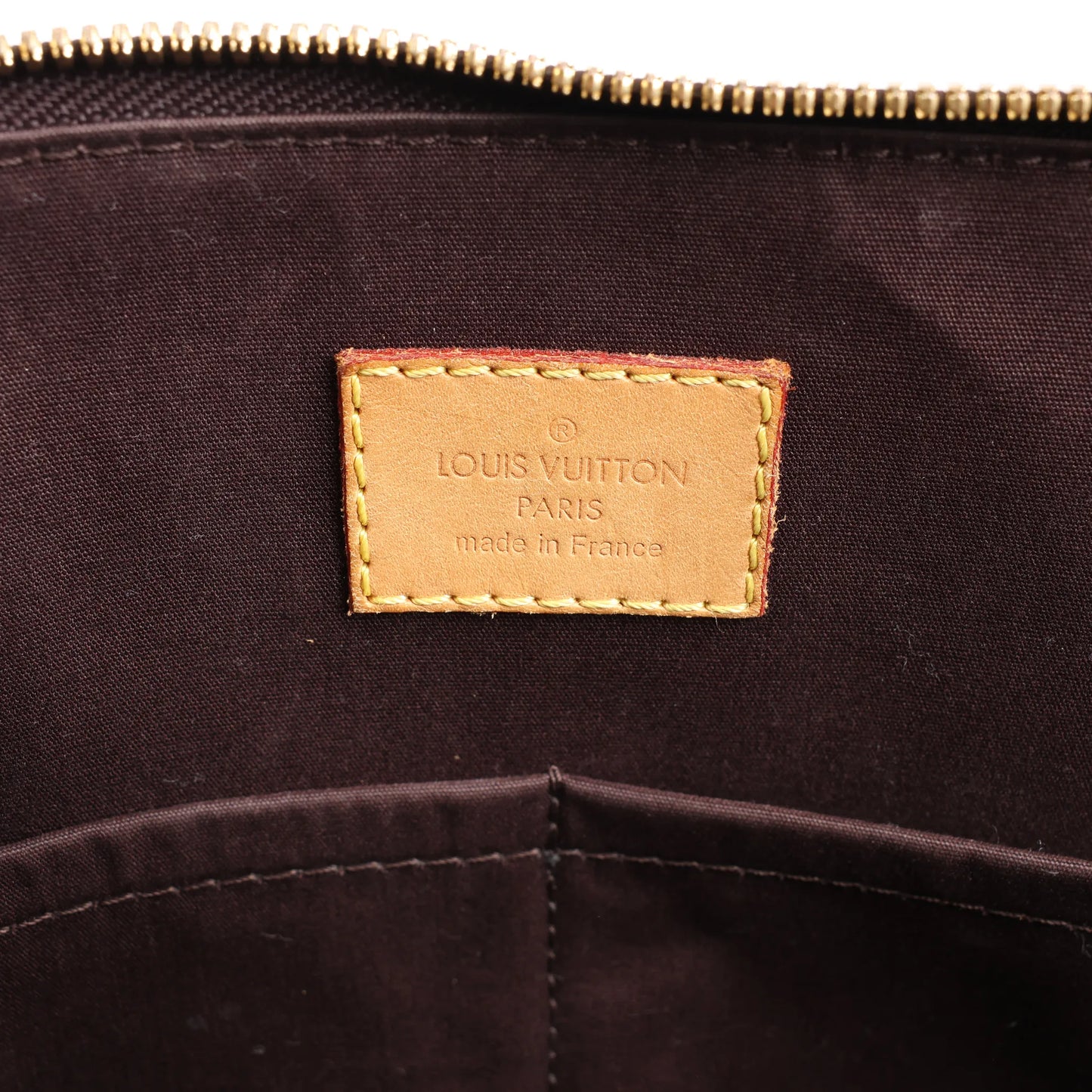 Louis Vuitton Vernis Alma PM Handtasche in Amarante M91611