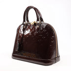 Louis Vuitton Vernis Alma PM Handbag in Amarante M91611