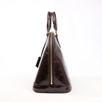 Louis Vuitton Vernis Alma PM Handbag in Amarante M91611