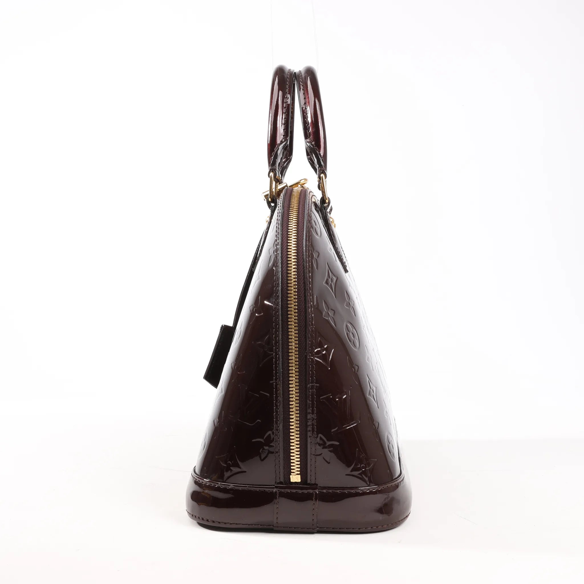Louis Vuitton Vernis Alma PM Handbag in Amarante M91611
