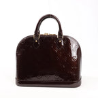 Louis Vuitton Vernis Alma PM Handbag in Amarante M91611