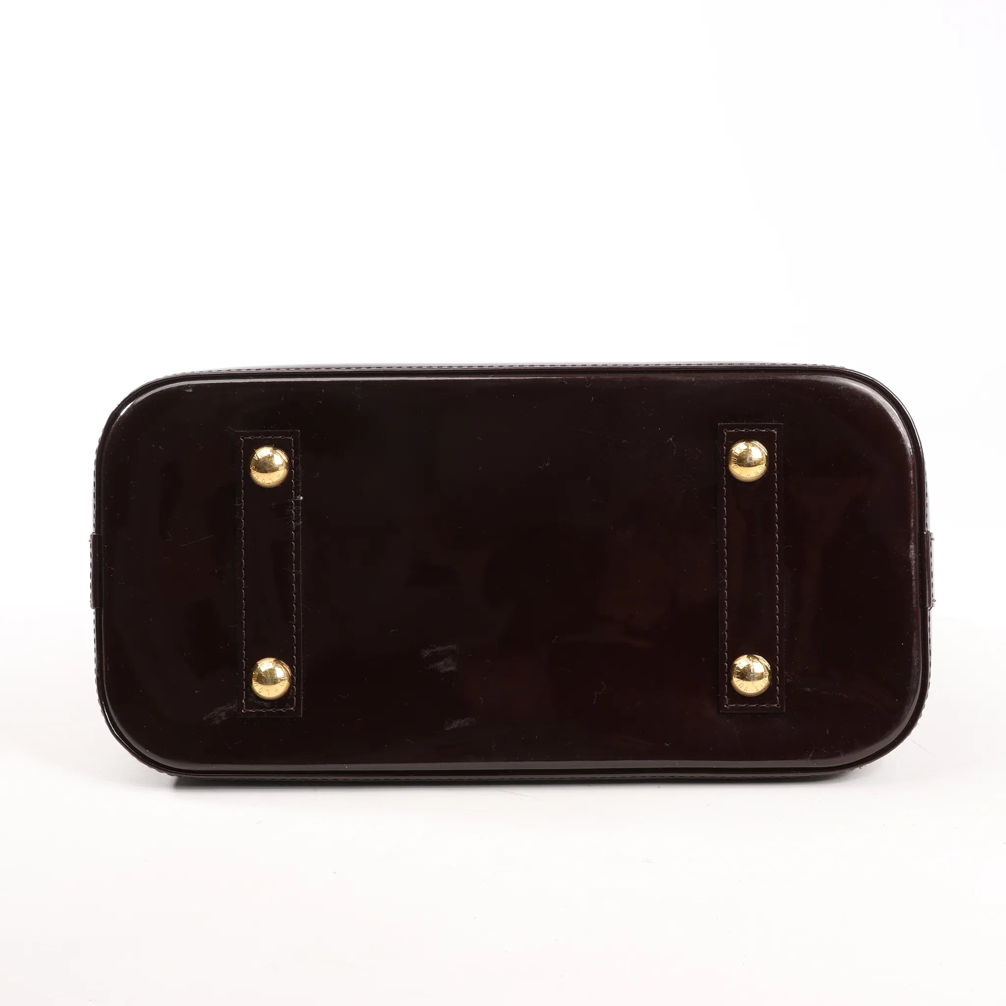 Louis Vuitton Vernis Alma PM Handbag in Amarante M91611