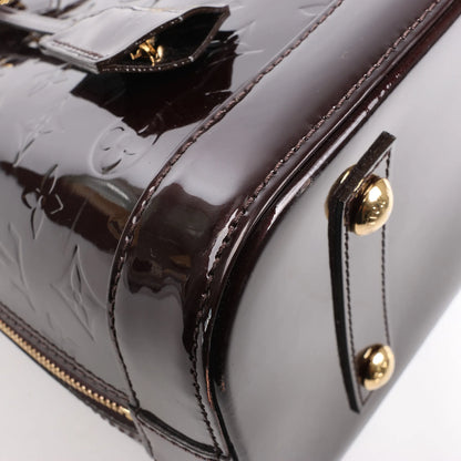Louis Vuitton Vernis Alma PM Handbag in Amarante M91611
