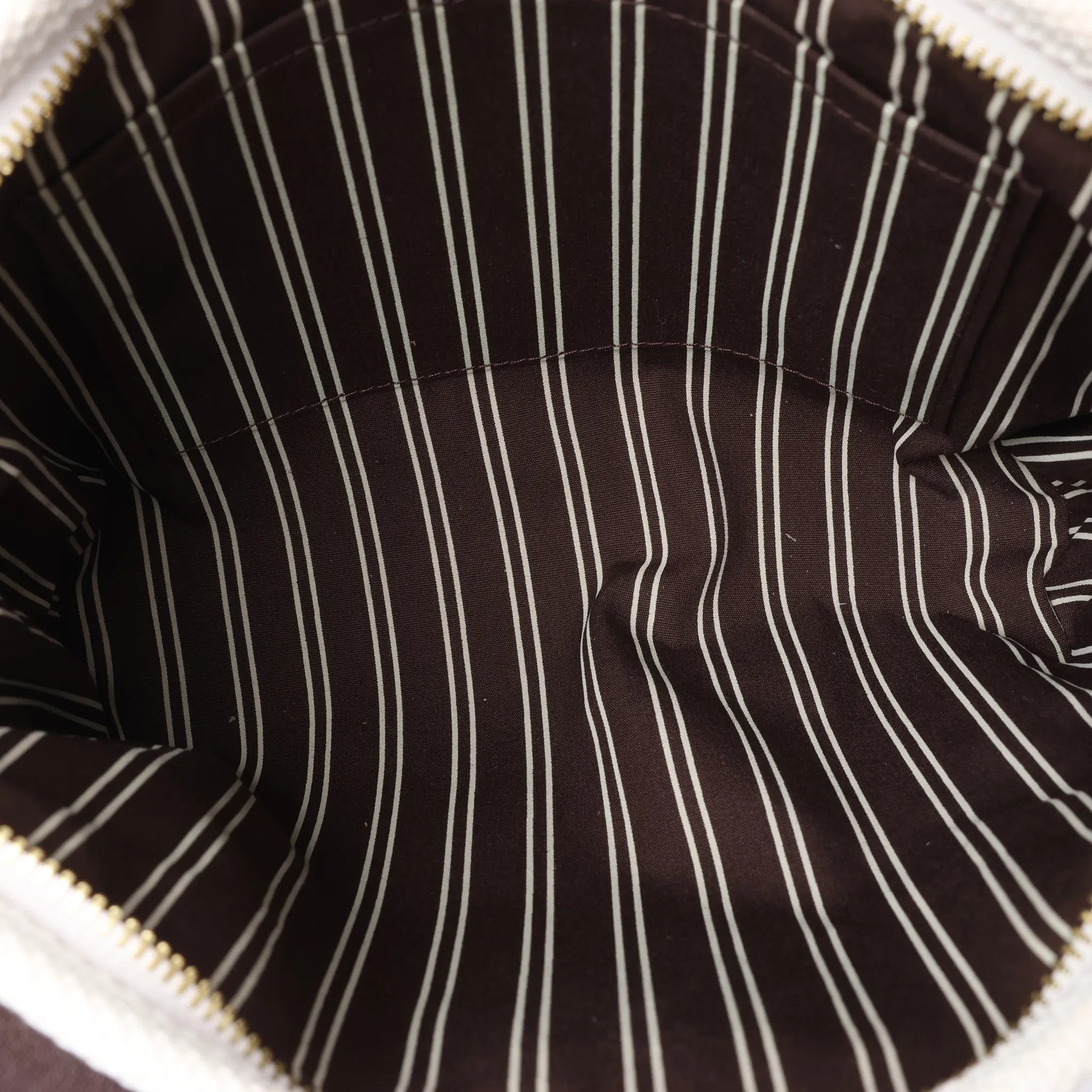 Bolso Louis Vuitton Antigua Cabas PM en Blanco x Marrón FL1005