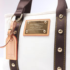 Bolso Louis Vuitton Antigua Cabas PM en Blanco x Marrón FL1005