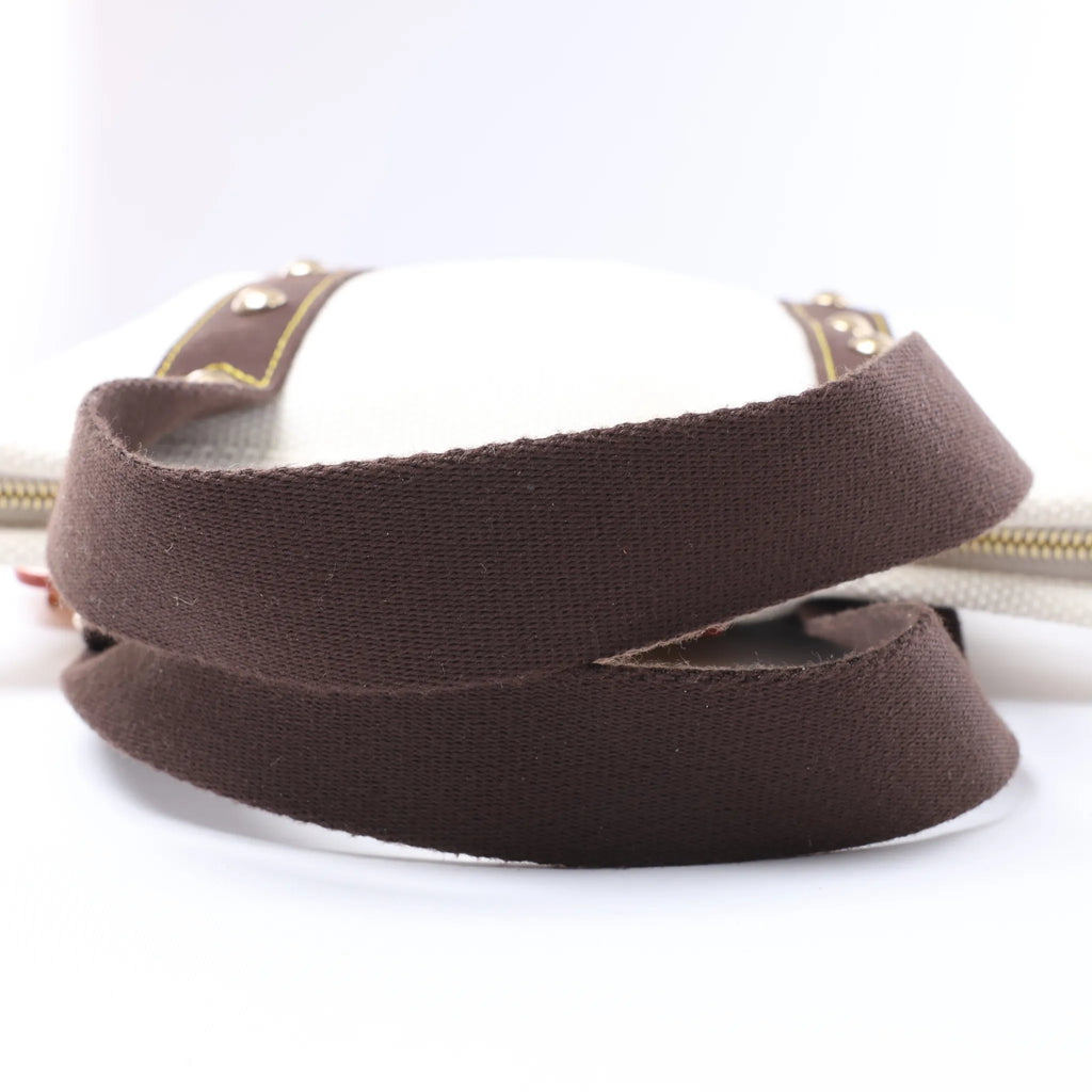 Bolso Louis Vuitton Antigua Cabas PM en Blanco x Marrón FL1005
