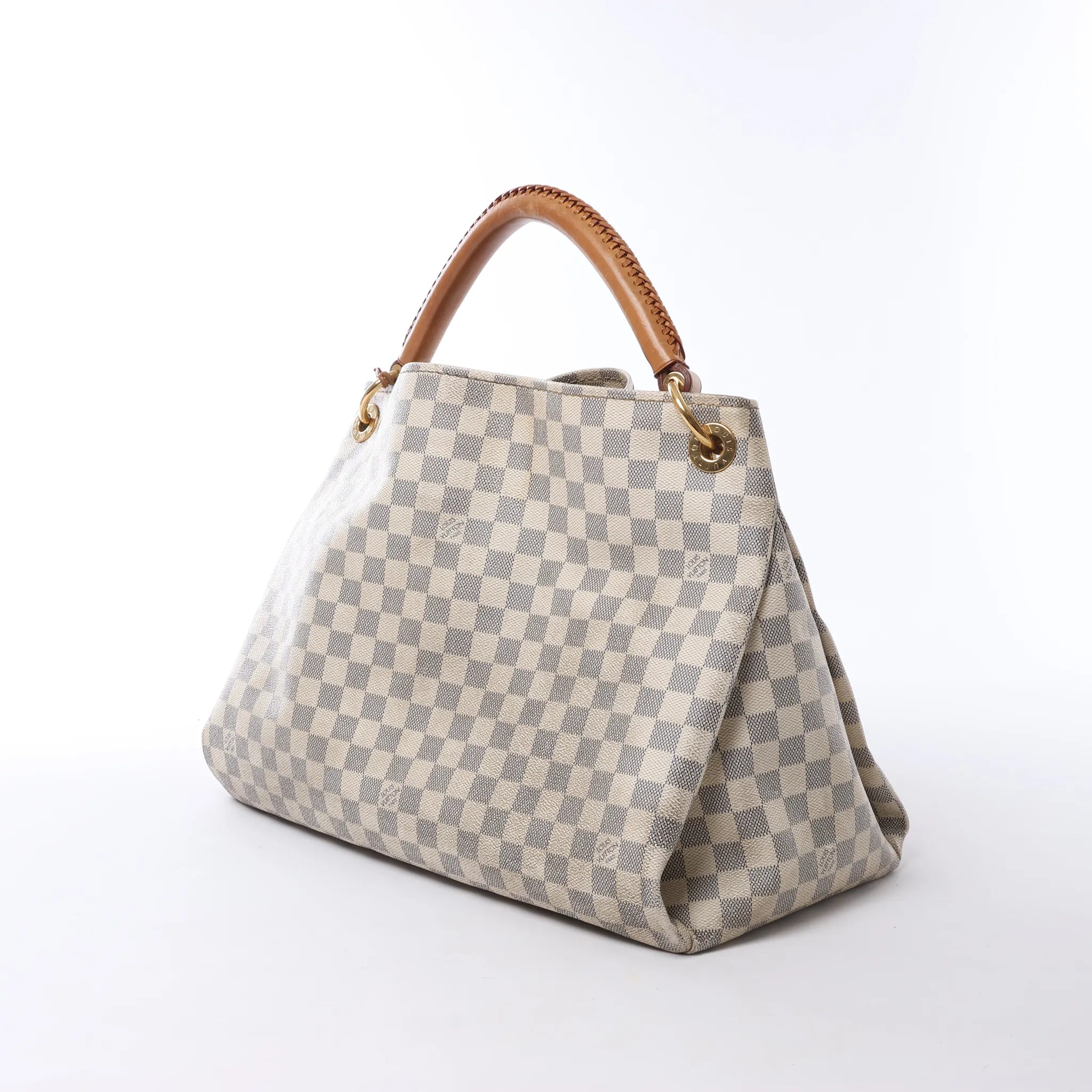 Louis Vuitton Artsy MM Damier Azur Shoulder Bag in Beige N41174