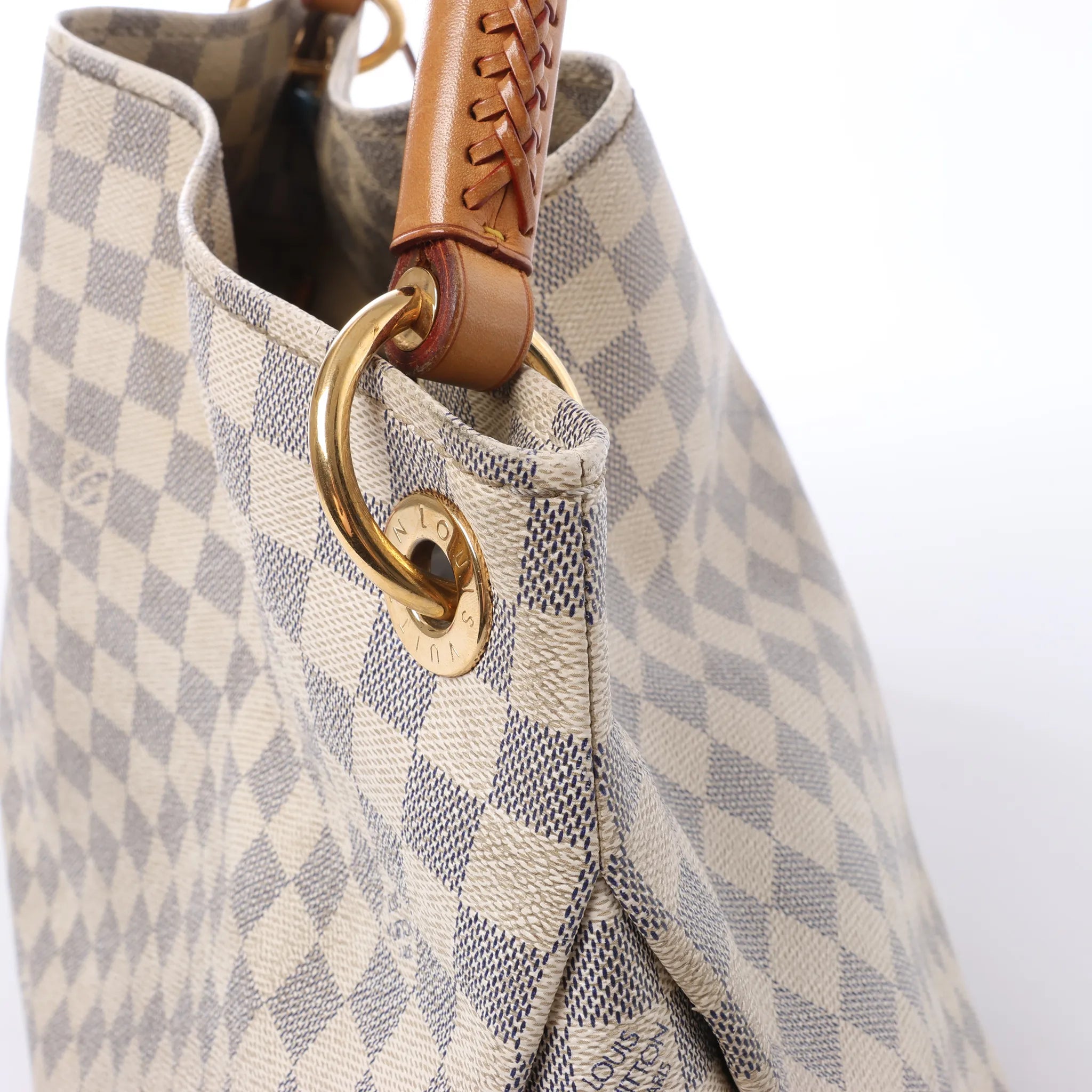 Louis Vuitton Artsy MM Damier Azur Shoulder Bag in Beige N41174