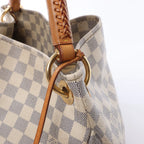 Louis Vuitton Artsy MM Damier Azur Shoulder Bag in Beige N41174