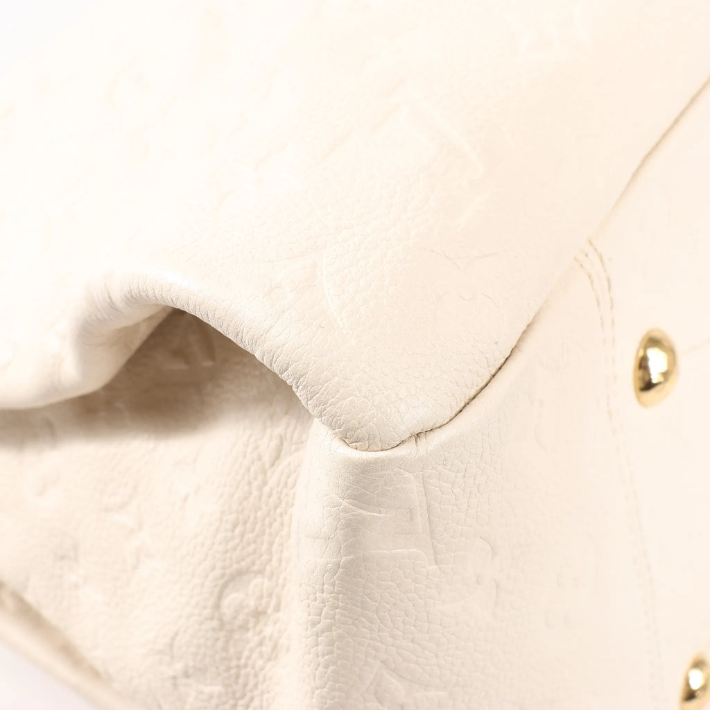Louis Vuitton Monogram Empreinte Artsy MM Shoulder Bag in Beige M93449