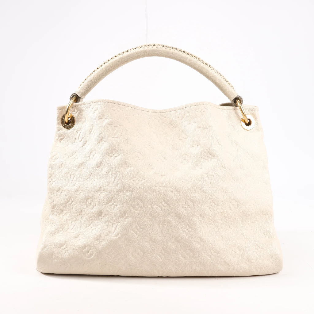 Louis Vuitton Monogram Empreinte Artsy MM Shoulder Bag in Beige M93449