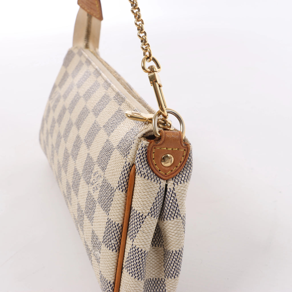 Louis Vuitton Eva Damier Azur Shoulder Bag in Beige N55214