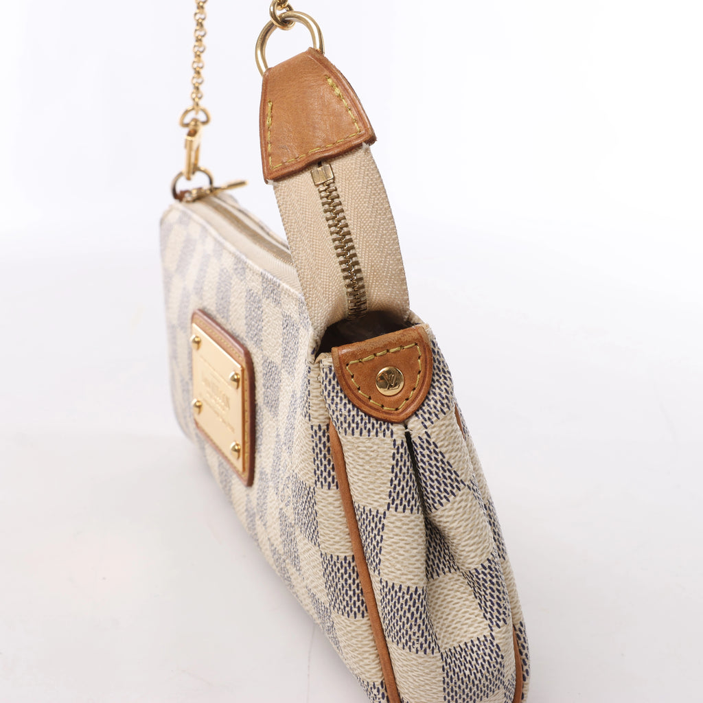 Louis Vuitton Eva Damier Azur Shoulder Bag in Beige N55214