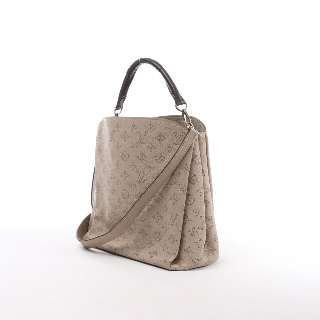 Louis Vuitton Babylon PM Monogram Mahina 2Way Handbag in Beige M50032