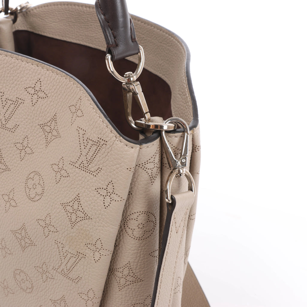Louis Vuitton Babylon PM Monogram Mahina 2Way Handbag in Beige M50032