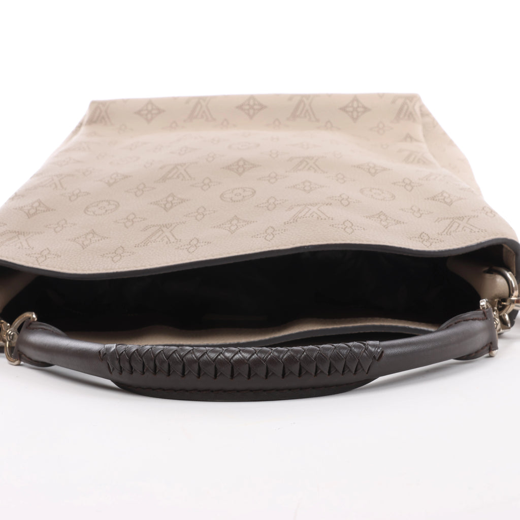 Louis Vuitton Babylon PM Monogram Mahina 2Way Handbag in Beige M50032