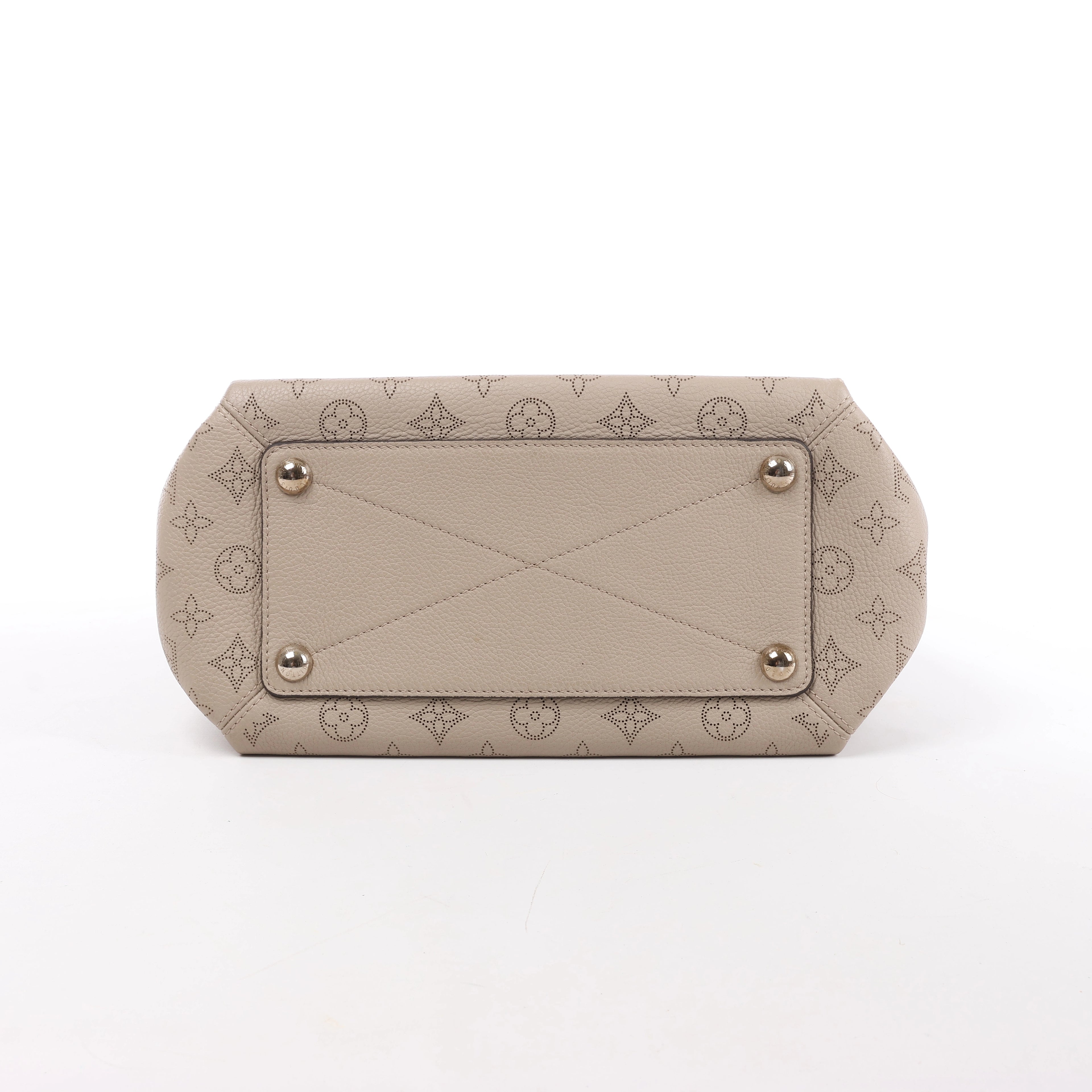 Louis Vuitton Babylon PM Monogram Mahina 2Way Handbag in Beige M50032
