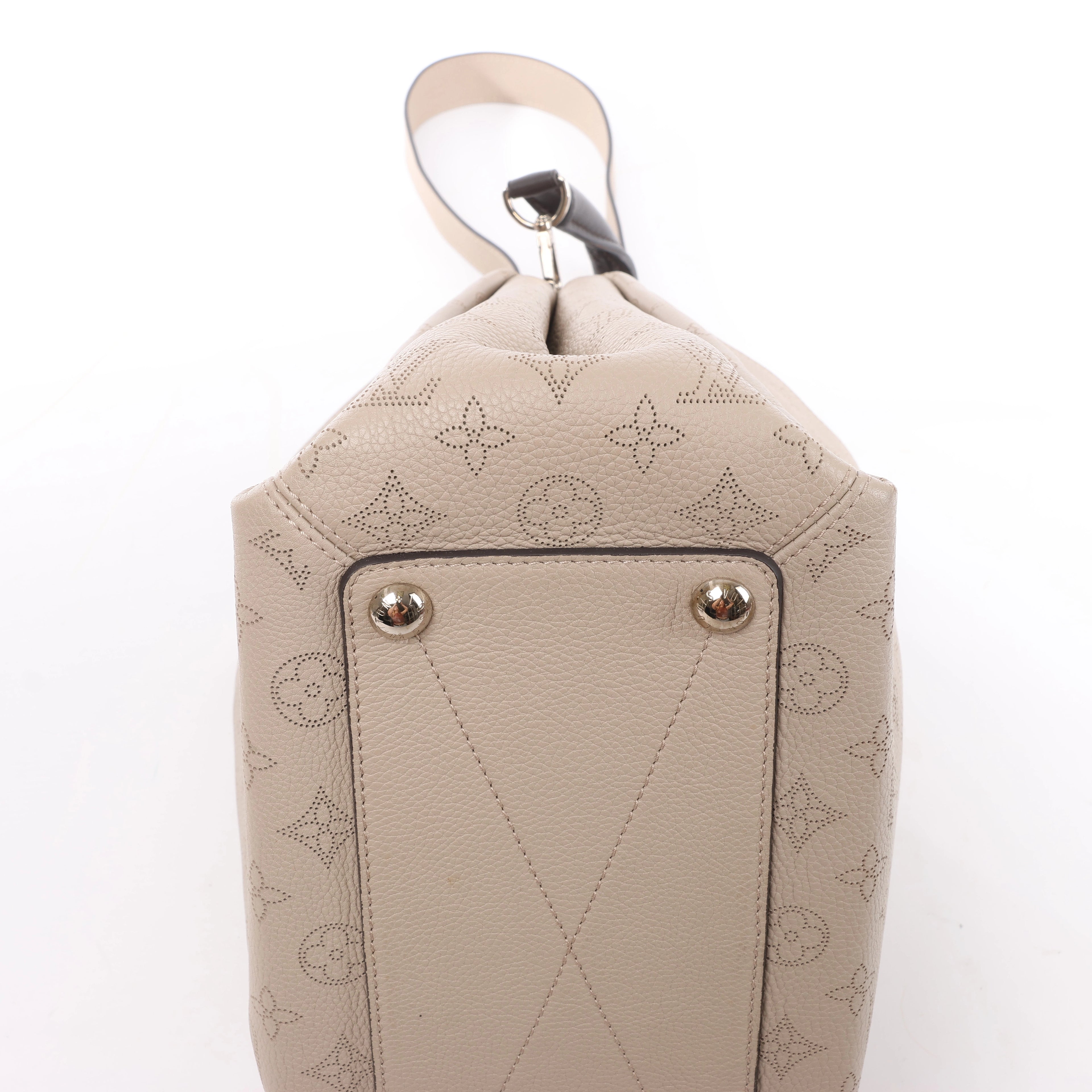 Louis Vuitton Babylon PM Monogram Mahina 2Way Handbag in Beige M50032