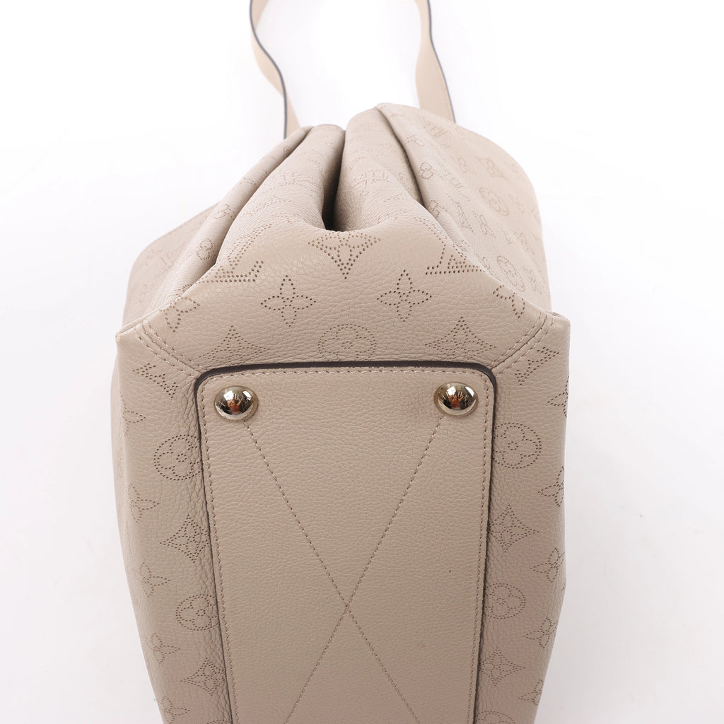 Louis Vuitton Babylon PM Monogram Mahina 2Way Handbag in Beige M50032