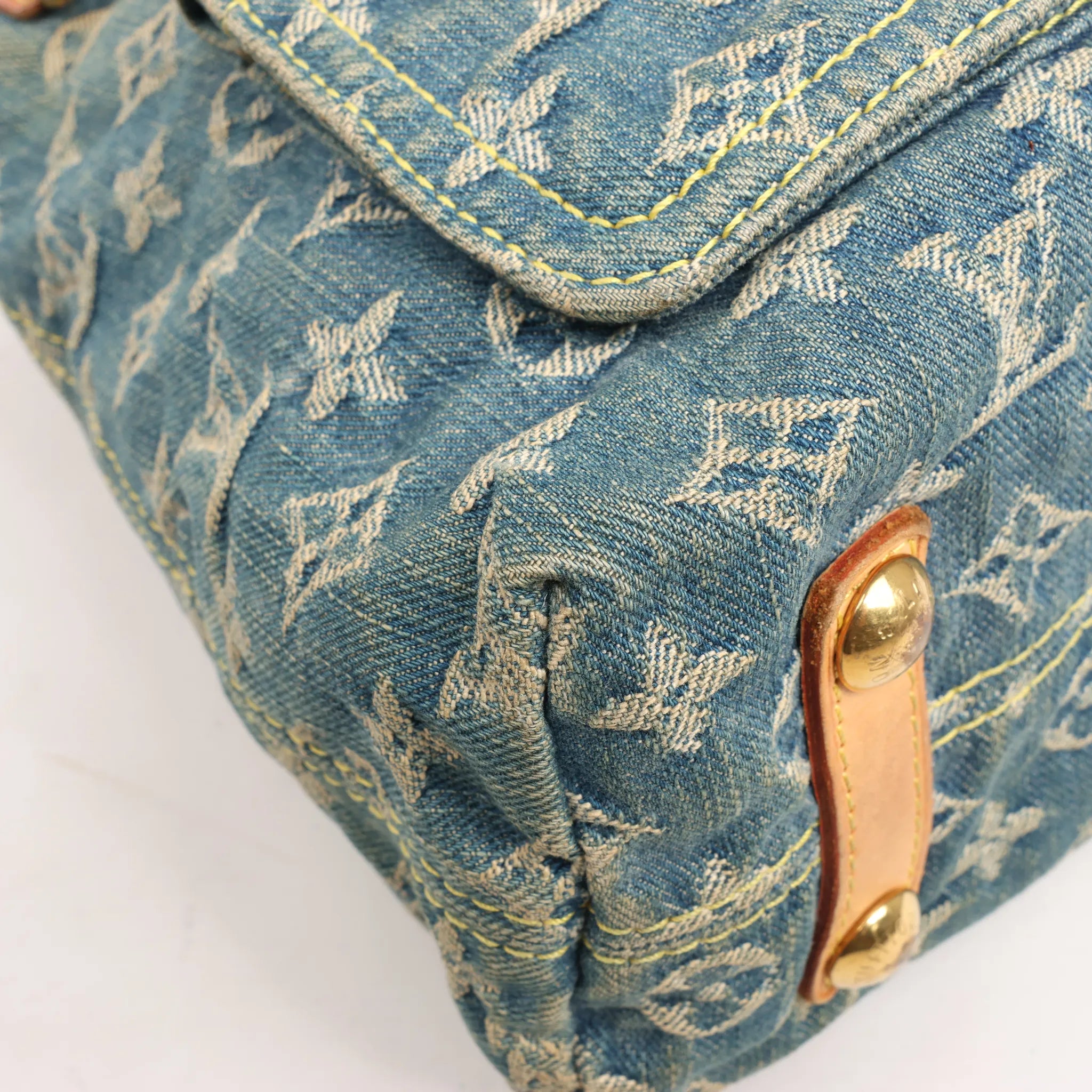 Louis Vuitton Baggy GM Monogram Denim Shoulder Bag in Blue M95048