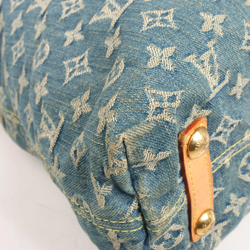 Louis Vuitton Baggy GM Monogram Denim Shoulder Bag in Blue M95048