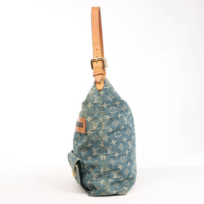 Louis Vuitton Baggy GM Monogram Denim Shoulder Bag in Blue M95048