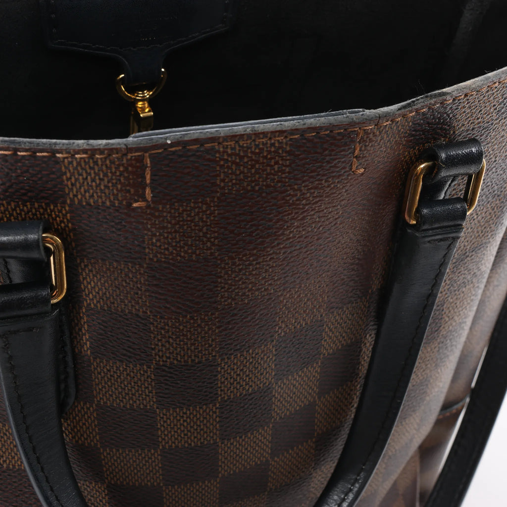 Louis Vuitton Belmont PM Damier Ebene 2Way Handbag in Brown N60348