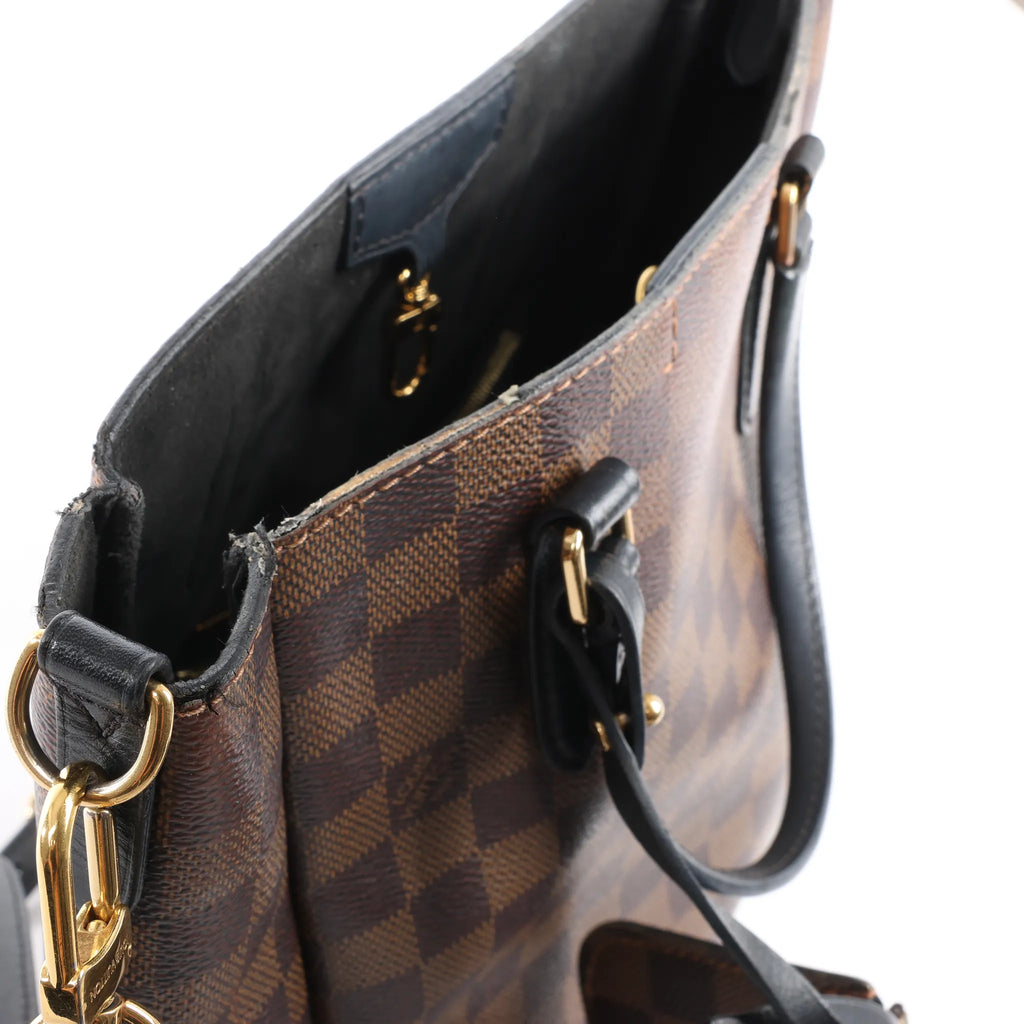 Louis Vuitton Belmont PM Damier Ebene 2Way Handbag in Brown N60348