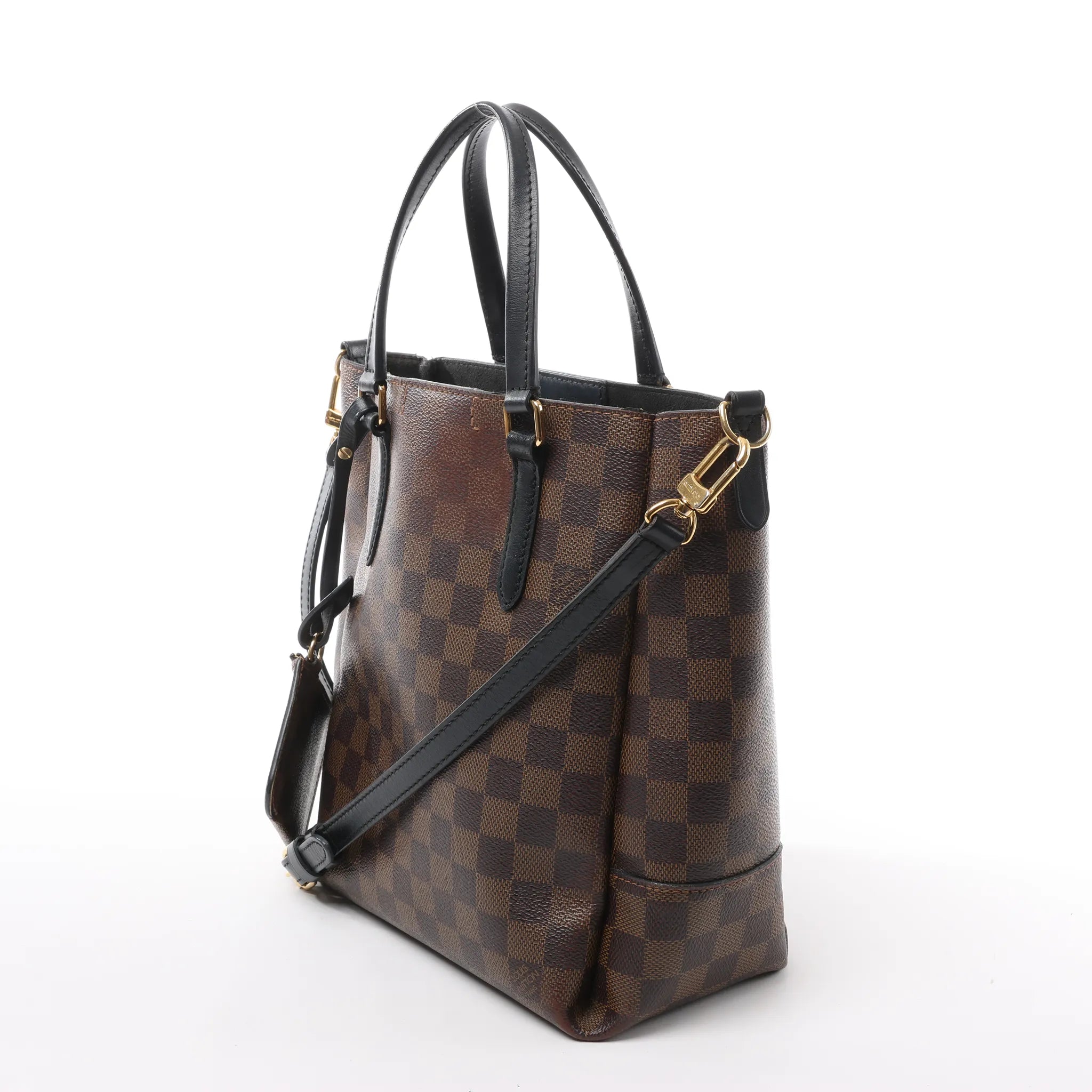 Louis Vuitton Belmont PM Damier Ebene 2Way Handbag in Brown N60348