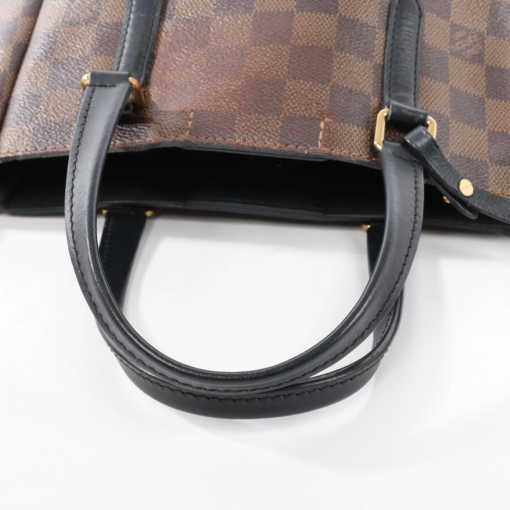 Louis Vuitton Belmont PM Damier Ebene 2Way Handbag in Brown N60348