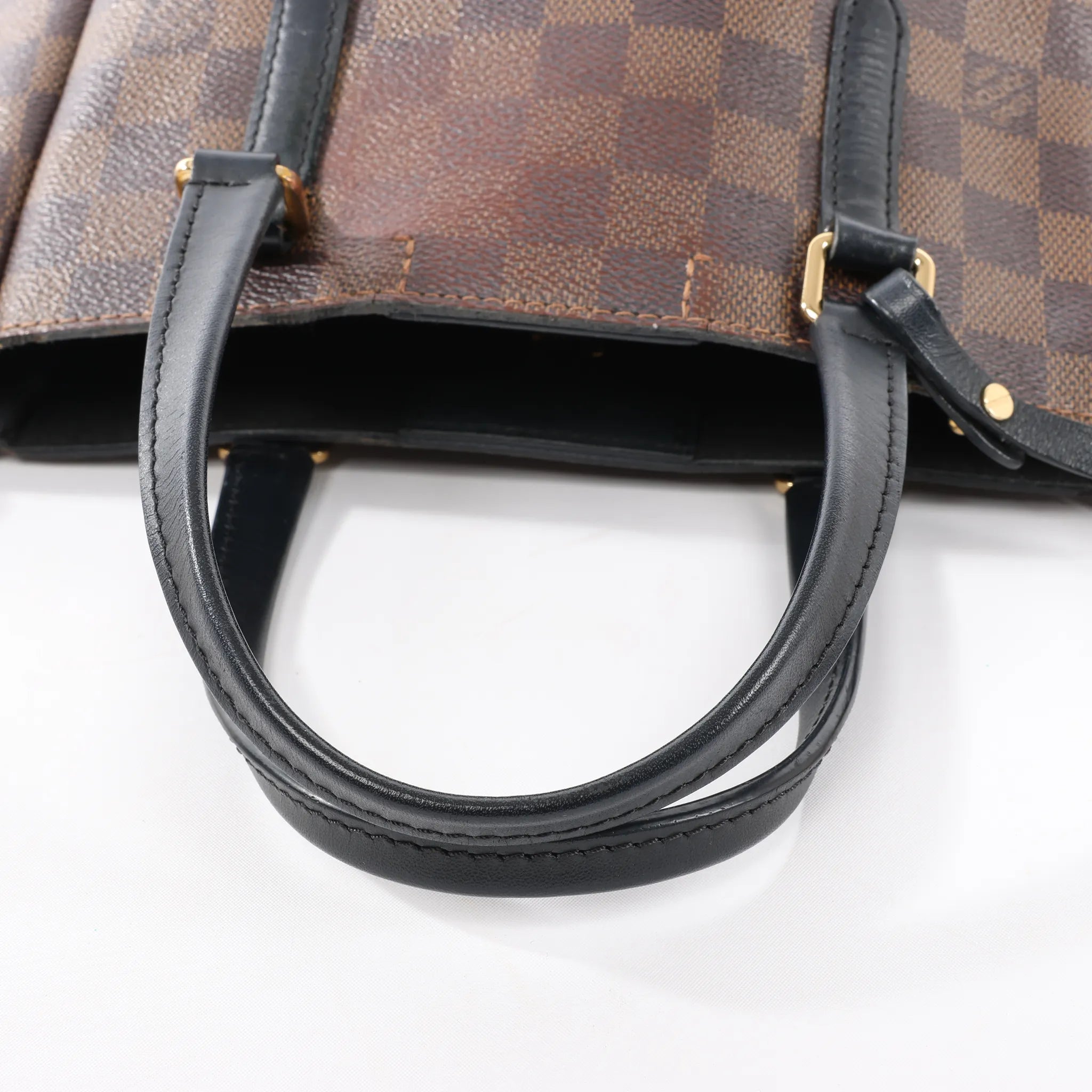 Louis Vuitton Belmont PM Damier Ebene 2Way Handbag in Brown N60348