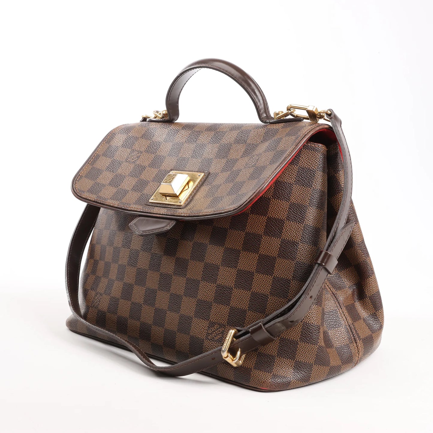 Louis Vuitton Bergamo PM Damier Ebene 2Way Handbag in Brown N41167