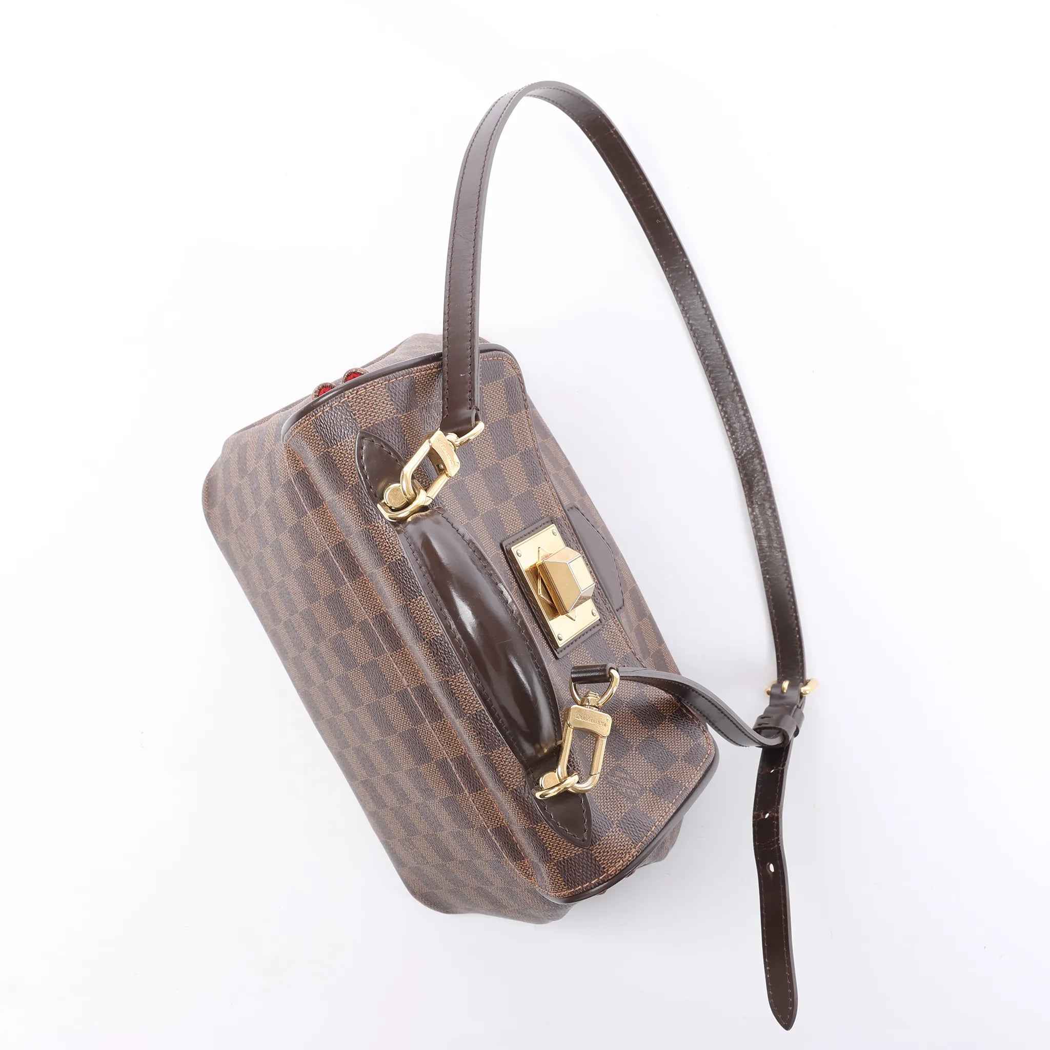Louis Vuitton Bergamo PM Damier Ebene 2Way Handbag in Brown N41167