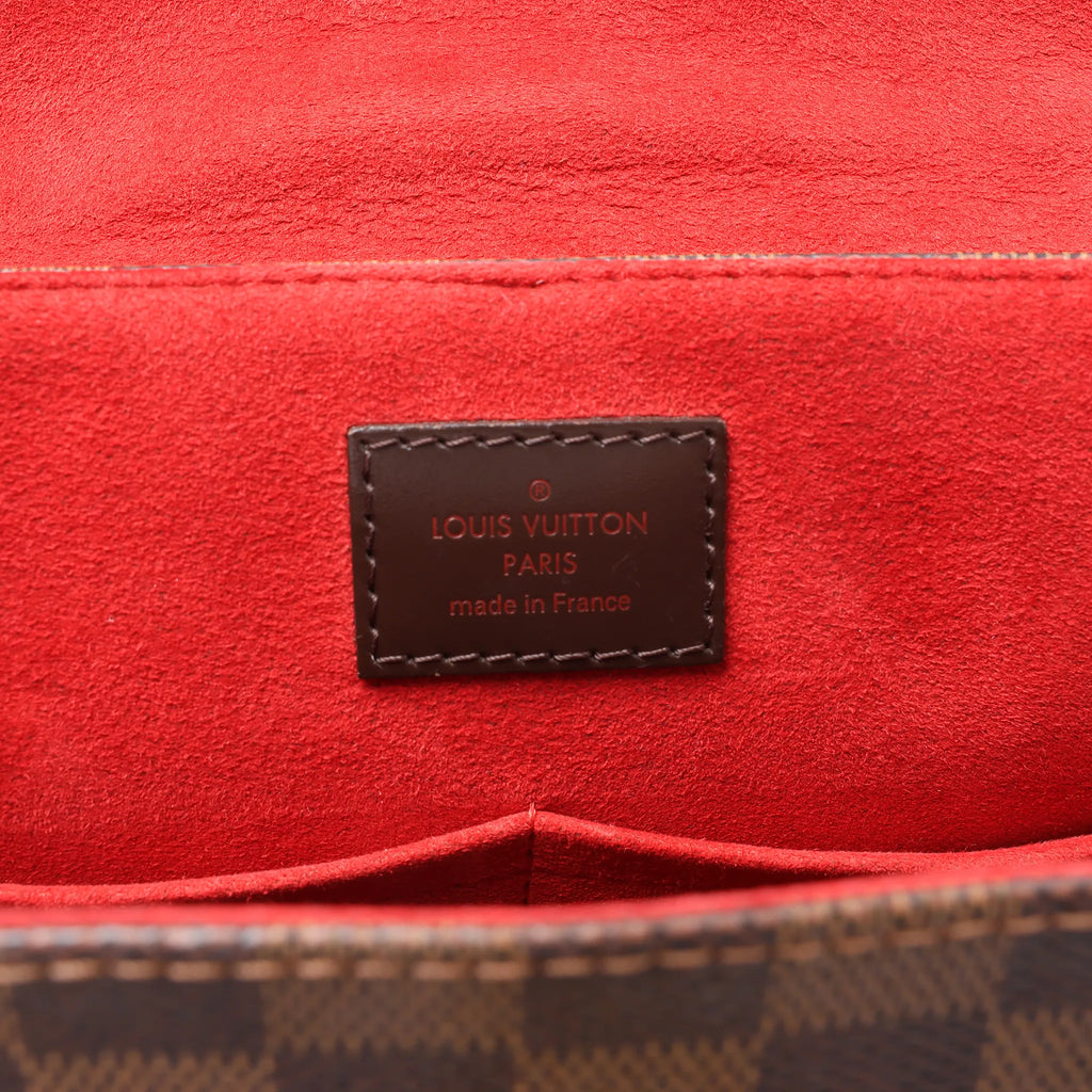 Louis Vuitton Bergamo PM Damier Ebene 2Way Handbag in Brown N41167
