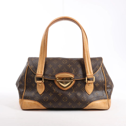 Louis Vuitton Monogram Canvas Beverly GM Handbag in Brown M40120