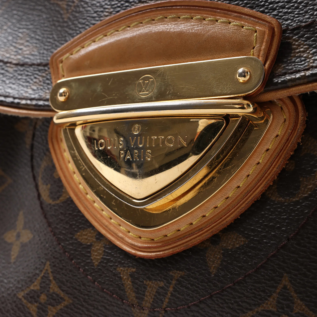 Louis Vuitton Beverly MM Monogram Canvas Shoulder Bag in Brown M40121