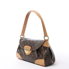 Louis Vuitton Beverly MM Monogram Canvas Shoulder Bag in Brown M40121
