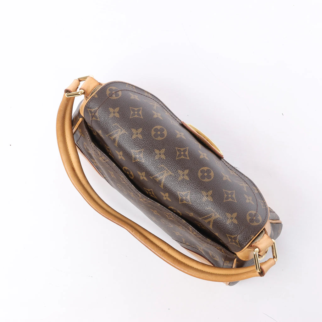 Louis Vuitton Beverly MM Monogram Canvas Shoulder Bag in Brown M40121