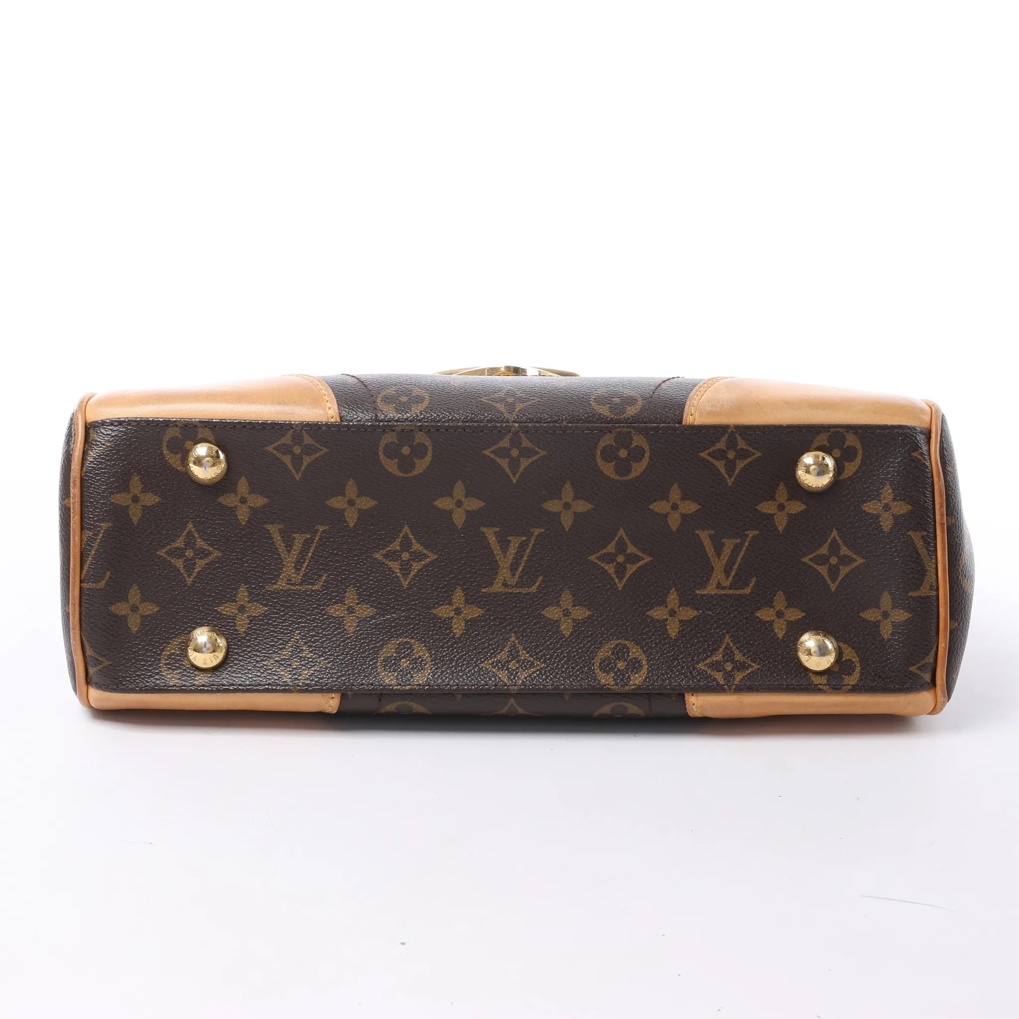 Louis Vuitton Beverly MM Monogram Canvas Shoulder Bag in Brown M40121