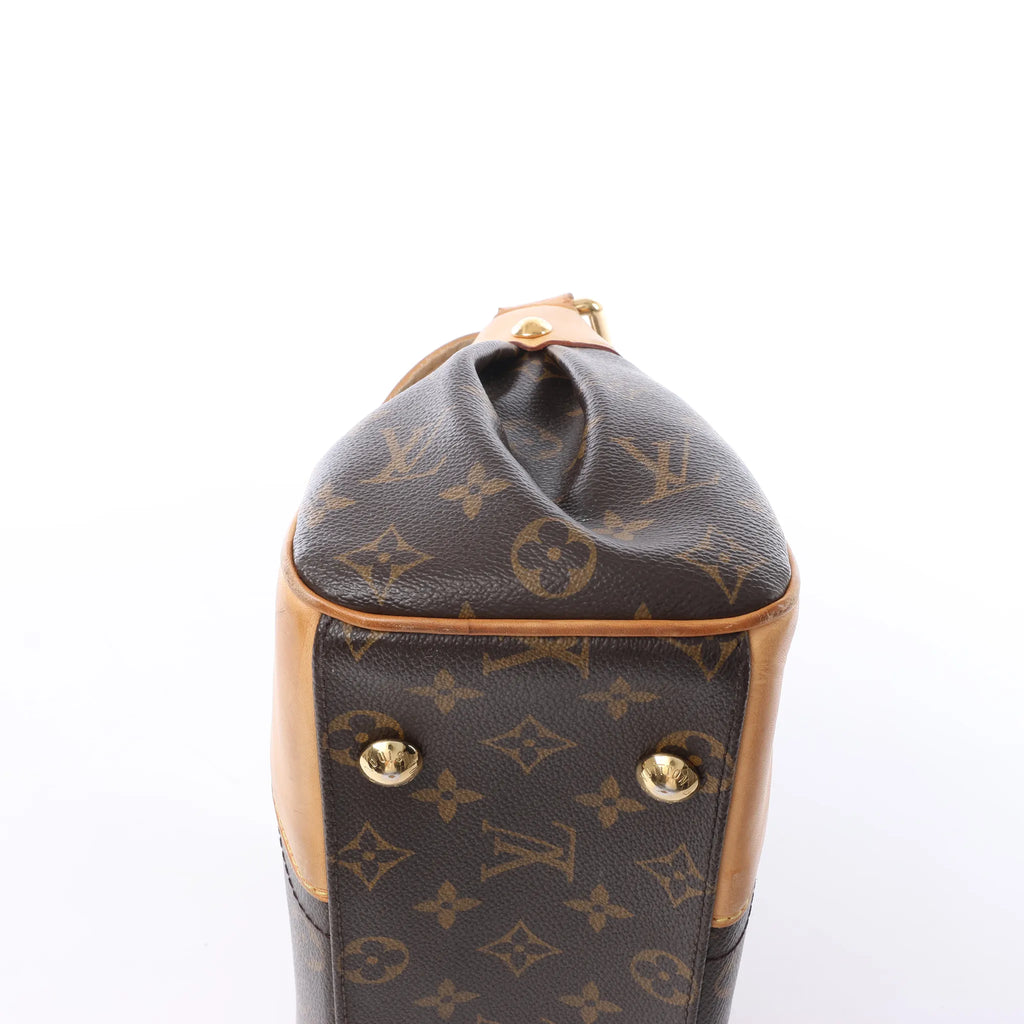 Louis Vuitton Beverly MM Monogram Canvas Shoulder Bag in Brown M40121