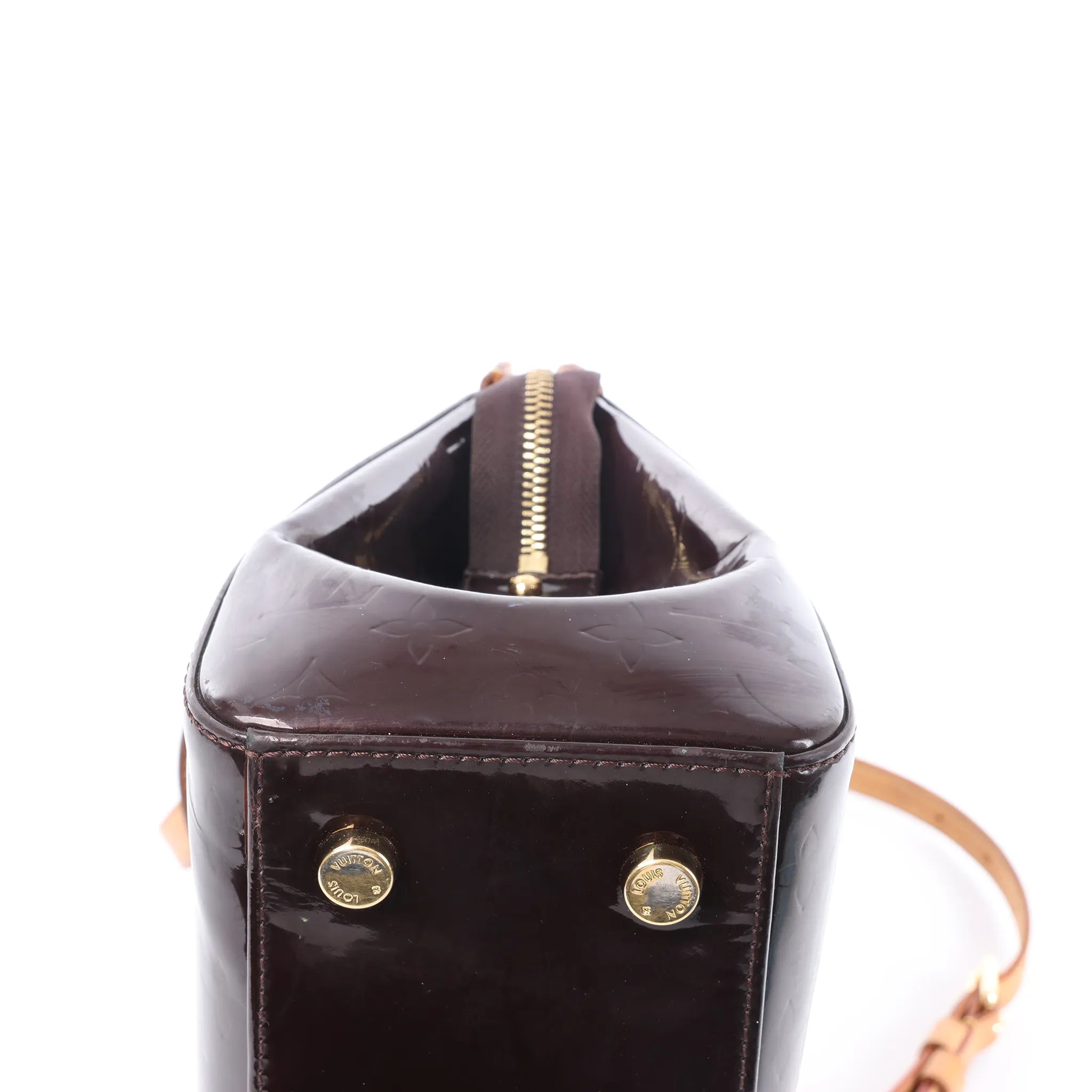 Louis Vuitton Blair MM Vernis 2Way Handbag in Amarante M91619