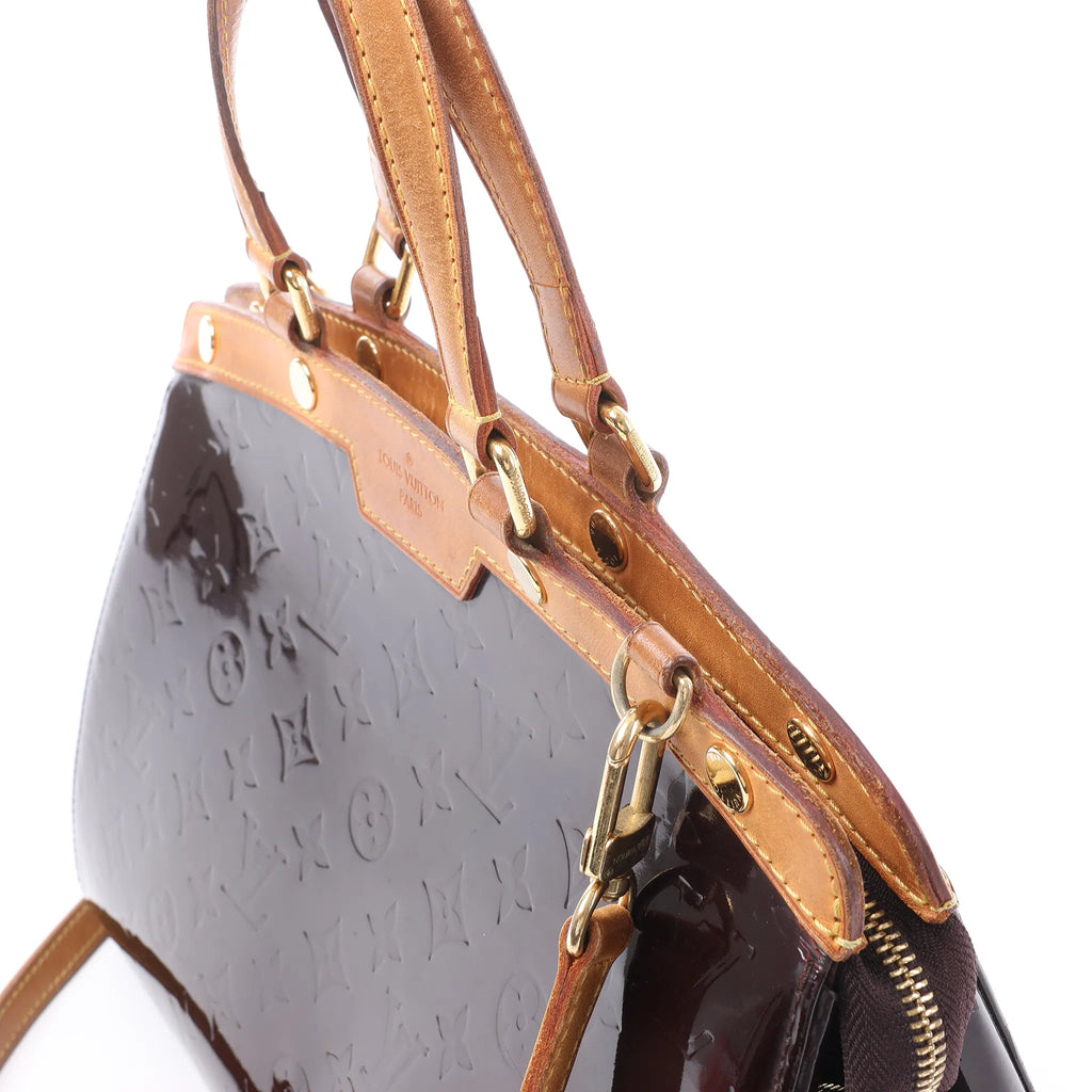 Louis Vuitton Blair MM Vernis 2Way Handbag in Amarante M91619