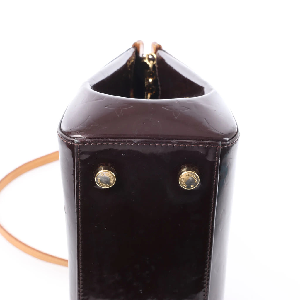 Louis Vuitton Blair MM Vernis 2Way Handbag in Amarante M91619