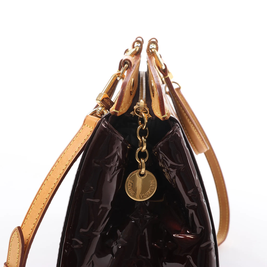 Louis Vuitton Blair MM Vernis 2Way Handbag in Amarante M91690