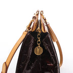 Louis Vuitton Blair MM Vernis 2Way Handbag in Amarante M91690